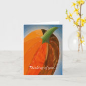 明るい考えかぼちゃのカード カード (黄色い花)