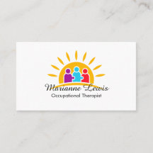 明るい職業モダンセラピスト自閉症のロゴ