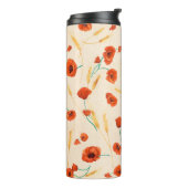 明るい背景にフローラのシームレスなパターンを適用 タンブラー (回転左)