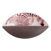 明るい背景に交差する赤い曲線のトレース アメリカンフットボール (回転90)