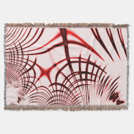 明るい背景に交差する赤い曲線のトレース スローブランケット