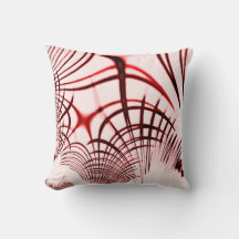 明るい背景に交差する赤と茶色のカーブ