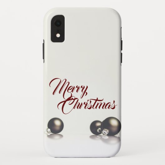 明るい背景の前にある3つのクリスマスボール Case-Mate iPhoneケース (裏面)