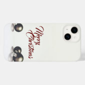 明るい背景の前の3つのクリスマスボール Case-Mate iPhoneケース (裏面 (横))