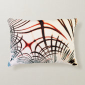 明るい背景の色の交差線 アクセントクッション (正面)