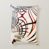 明るい背景の色の交差線 アクセントクッション (裏面(縦))