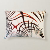 明るい背景の色の交差線 アクセントクッション (裏面)