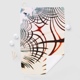 明るい背景の色の交差線 ゴルフタオル