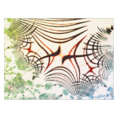 明るい背景の色の交差線 テーブルクロス (正面(横))