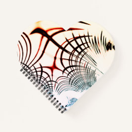 明るい背景の色の交差線 ノートブック