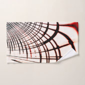 明るい背景の色の交差線 バスタオルセット (ハンドタオル)