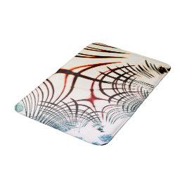 明るい背景の色の交差線 バスマット