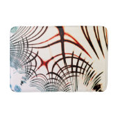 明るい背景の色の交差線 バスマット (正面)