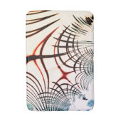 明るい背景の色の交差線 バスマット (正面縦)