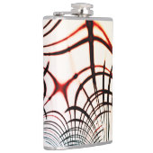 明るい背景の色の交差線 フラスク (右)