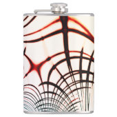 明るい背景の色の交差線 フラスク (正面)