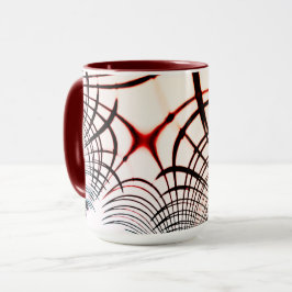 明るい背景の色の交差線 マグカップ