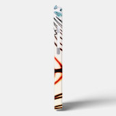 明るい背景の色の交差線 Case-Mate iPhoneケース (裏面 / 左)