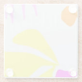 明るい自然ガラスコースター ガラスコースター (裏面)