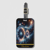 明るい自転車は暗い方に向かって描かれている ラゲッジタグ (正面縦)