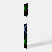 明るい自転車パターンモノグラム iPhoneケース (右側面)