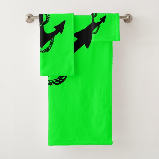 明るい航海のいかり+ロープ | バスタオルセット (インサイチュ)