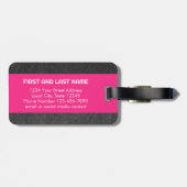 明るい航海の山形のいかりの黒板 ラゲッジタグ (裏面横)