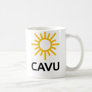 明るい航空専門語CAVU コーヒーマグカップ