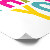 明るい色でお礼 ポスター (角)