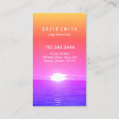 明るい色とカラフルチャクラ色の名刺 名刺 (裏面)