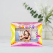 明るい色とペリカンホリデーポストカード ポストカード (スタンド正面)