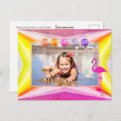 明るい色とペリカンホリデーポストカード ポストカード (正面/裏面)