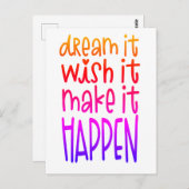 明るい色に染まれることを願う ポストカード (正面/裏面)