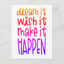 明るい色に染まれることを願う ポストカード