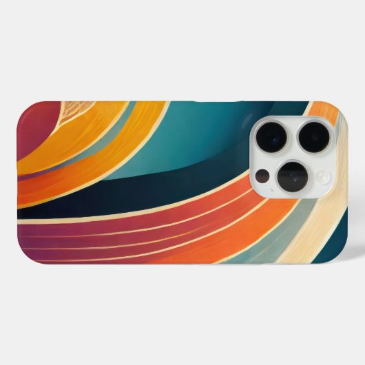 明るい色のアーチ形 Case-Mate iPhoneケース (裏面 (横))