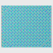 明るい色のイスラム模様のラッピング紙 ラッピングペーパー (フラット)