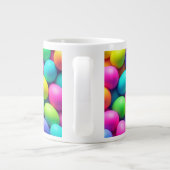 明るい色のイースターエッグ/春 ジャンボコーヒーマグカップ (裏面)