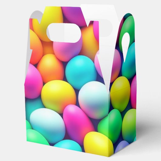 明るい色のイースターエッグ/春 フェイバーボックス (オープン)