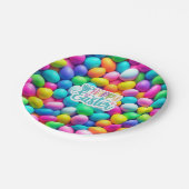 明るい色のイースターエッグ/春 ペーパープレート (アングル)