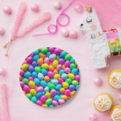 明るい色のイースターエッグ/春 ペーパープレート (パーティー)