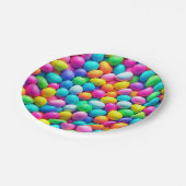 明るい色のイースターエッグ/春 ペーパープレート (アングル)