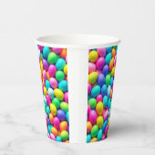 明るい色のイースターエッグ/春 紙コップ (右)