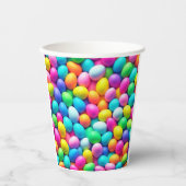 明るい色のイースターエッグ/春 紙コップ (正面)