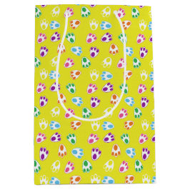 明るい色のイースターバニーの前足で黄色 ミディアムペーパーバッグ