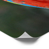 明るい色のオウム ポスター (角)