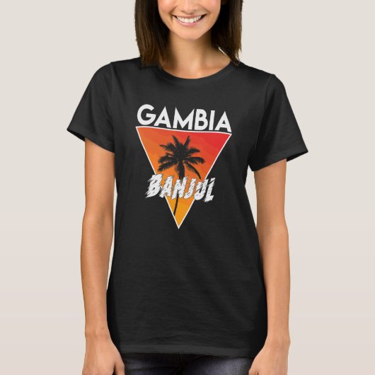 明るい色のガンビア Tシャツ (正面)