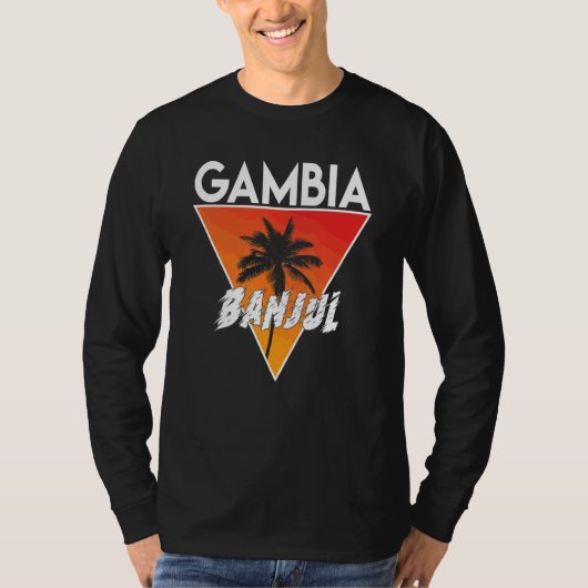 明るい色のガンビア Tシャツ (正面)