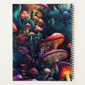 明るい色のキノコ プランナー手帳 (裏面)