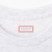 明るい色のギンガムプレイド小学校 ラベル (貼付)