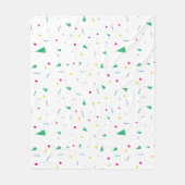 明るい色のクリスマスをテーマにしたホームデコール フリースブランケット (正面)